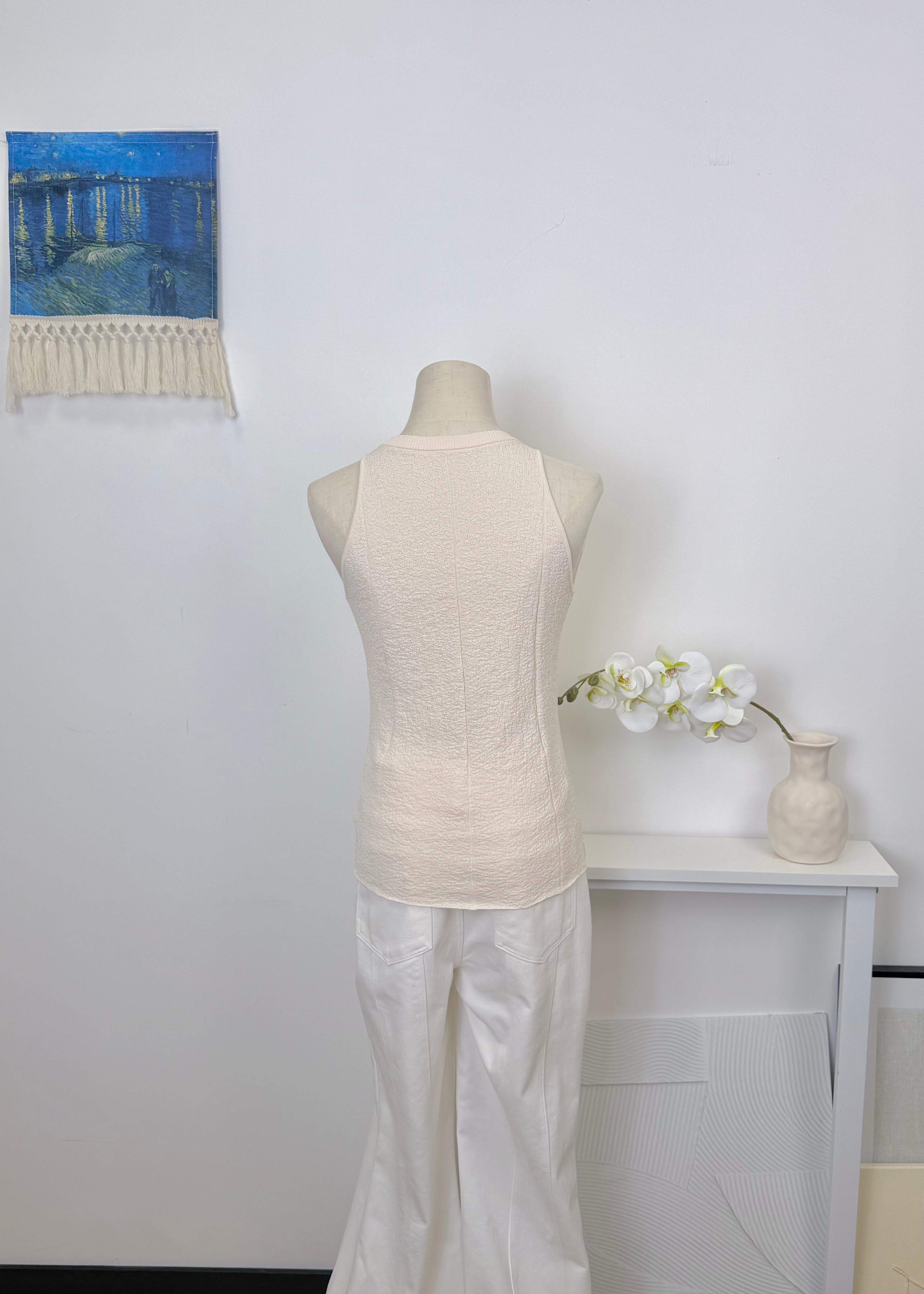 Inner Shoulder Textured Knit Top