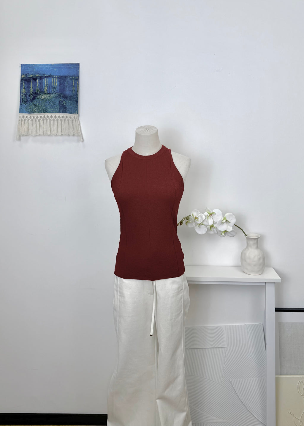 Inner Shoulder Textured Knit Top