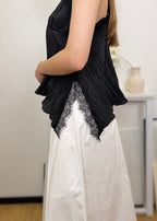 Lace Crinkle Camisole Top