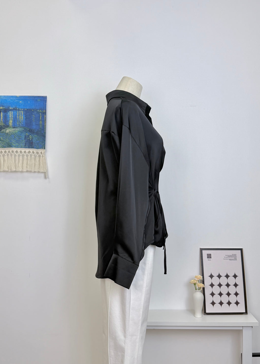 Satin Long Sleeve Shirt