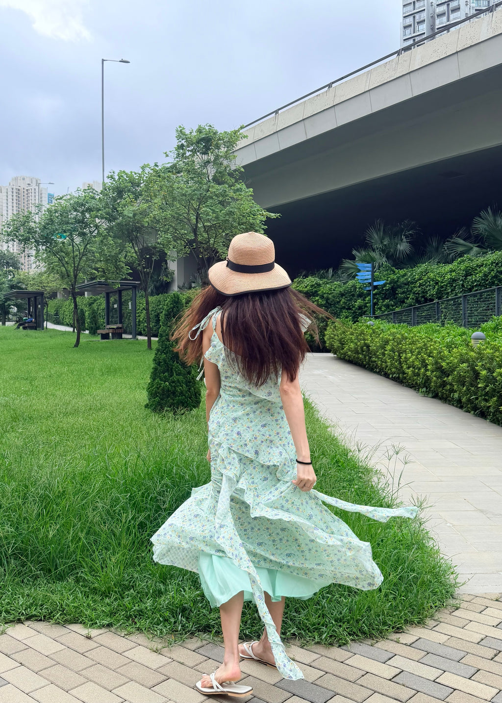 Floral Ruffle Maxi Dress