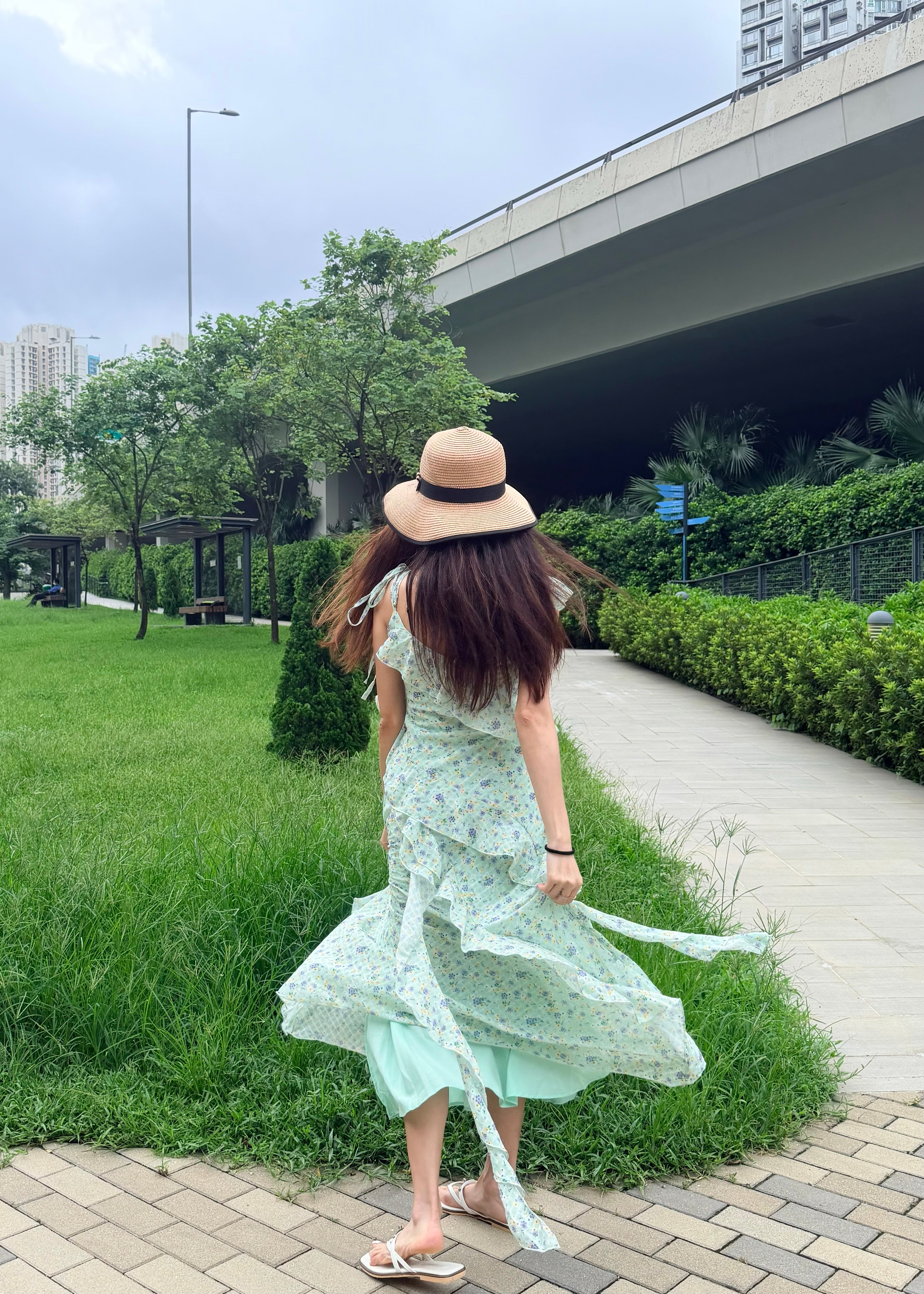 Floral Ruffle Maxi Dress