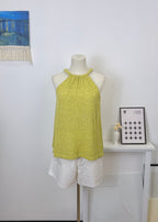 Braided Halter Tie Knit Tank Top
