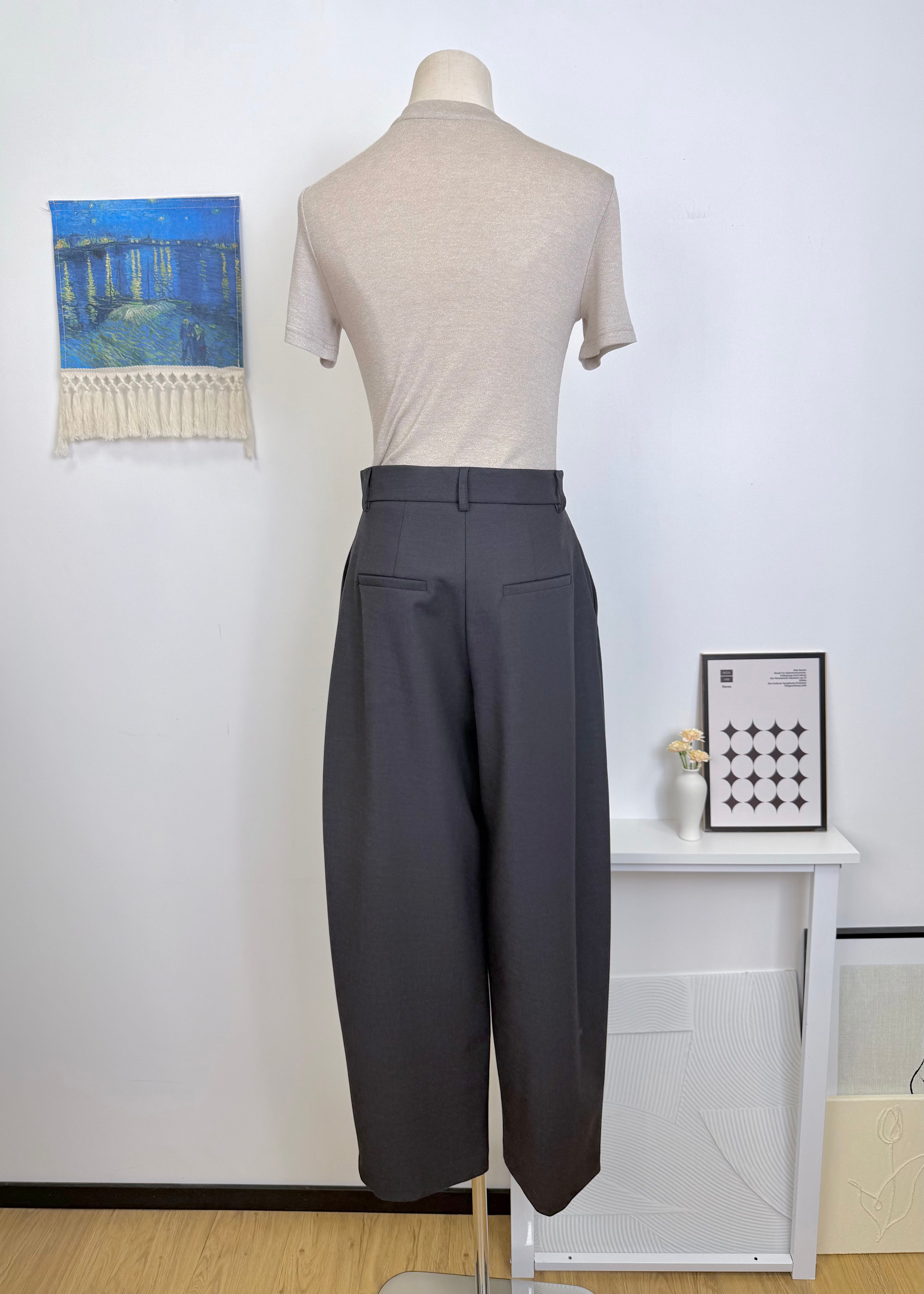 Wide Leg Suit Pants