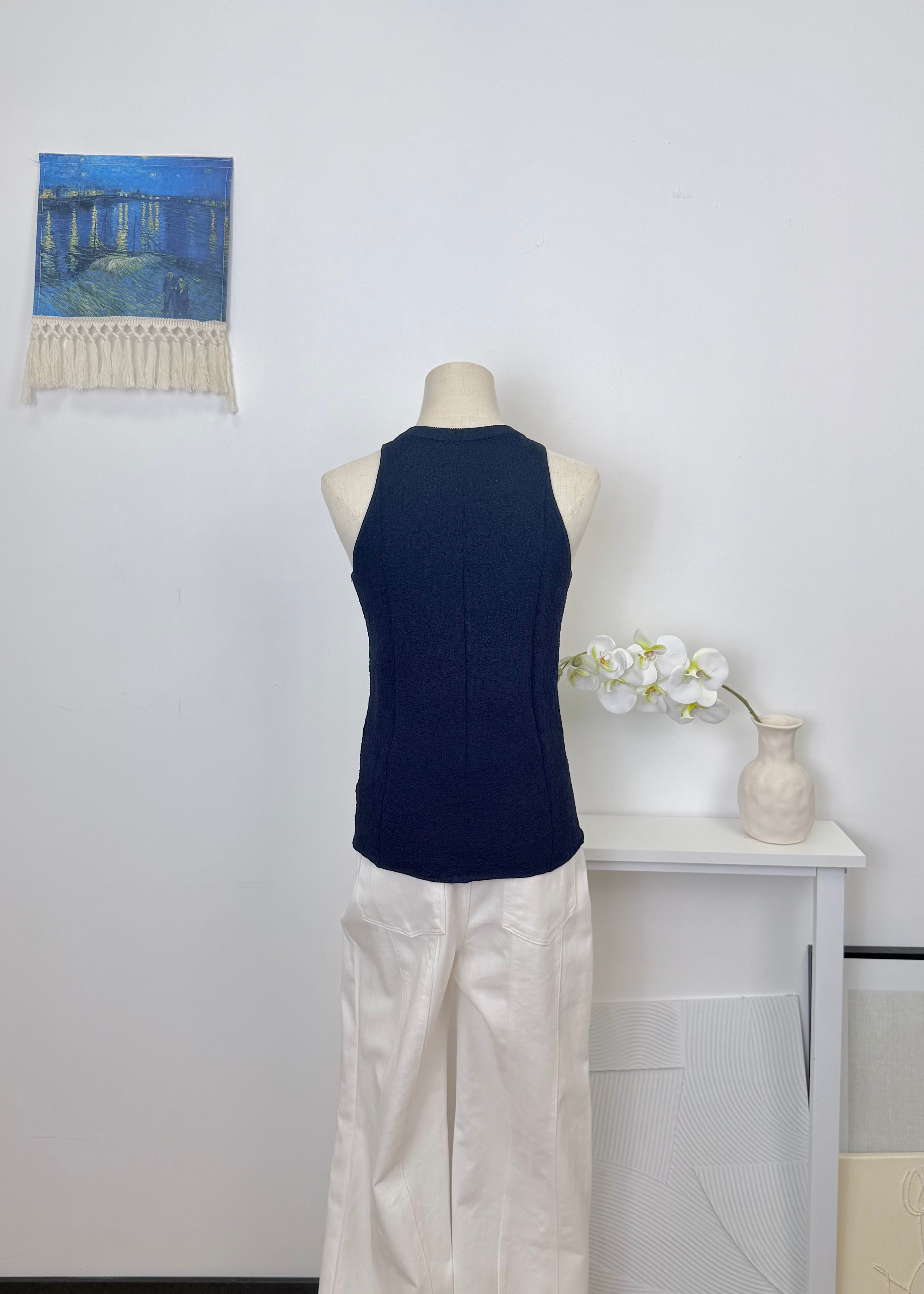 Inner Shoulder Textured Knit Top