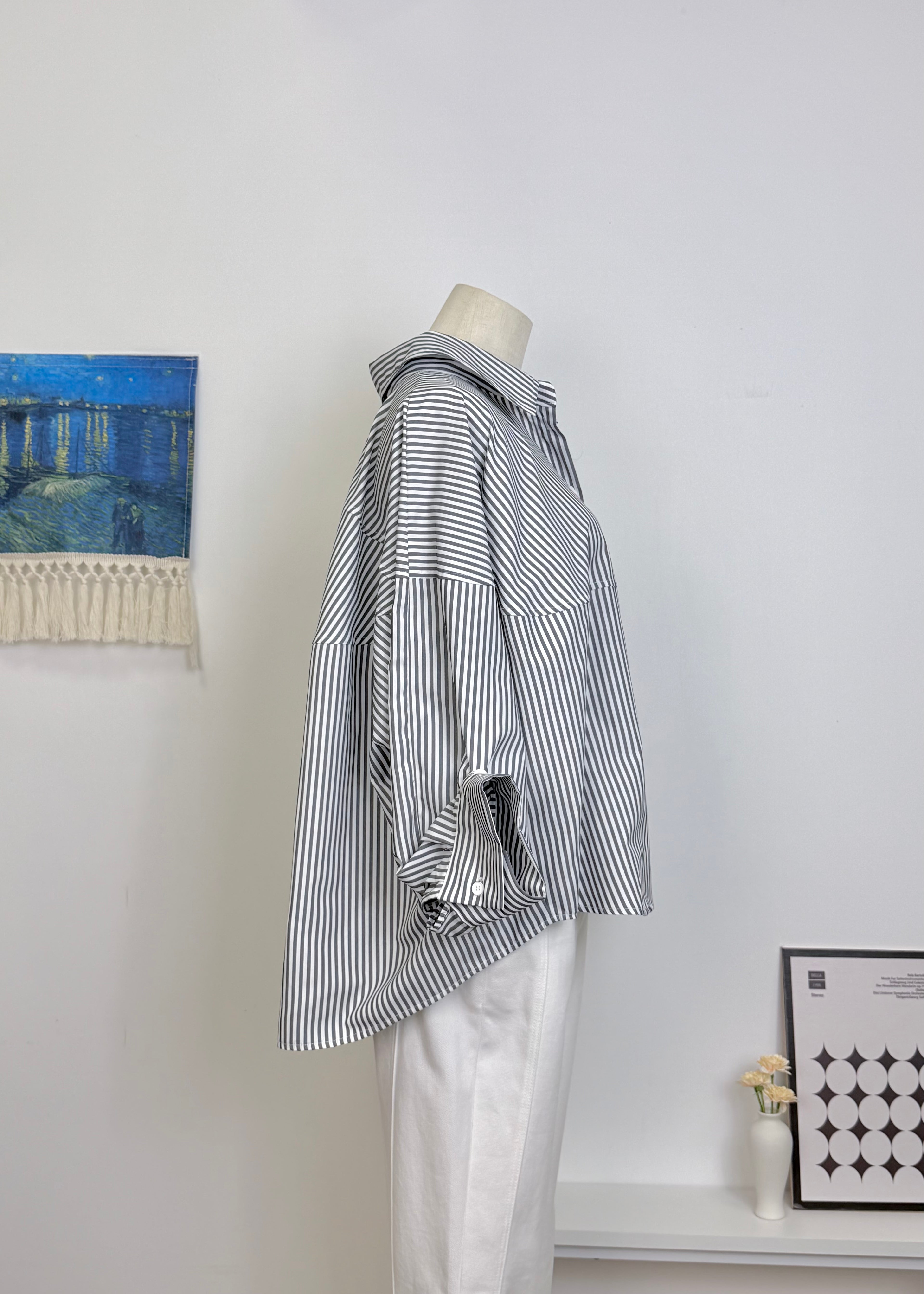 Spliced Drop Shoulder Shirt