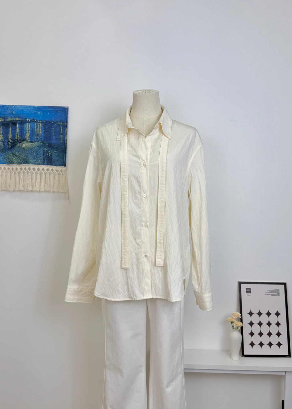 Long Sleeve Shirt with same color strap