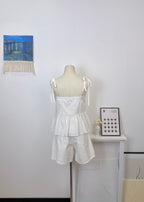 Tie Strap Ruffle Cami Top