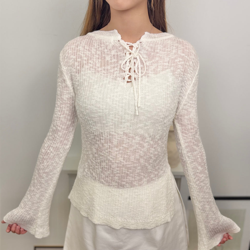 Reversible Back Tie Flare UV Top