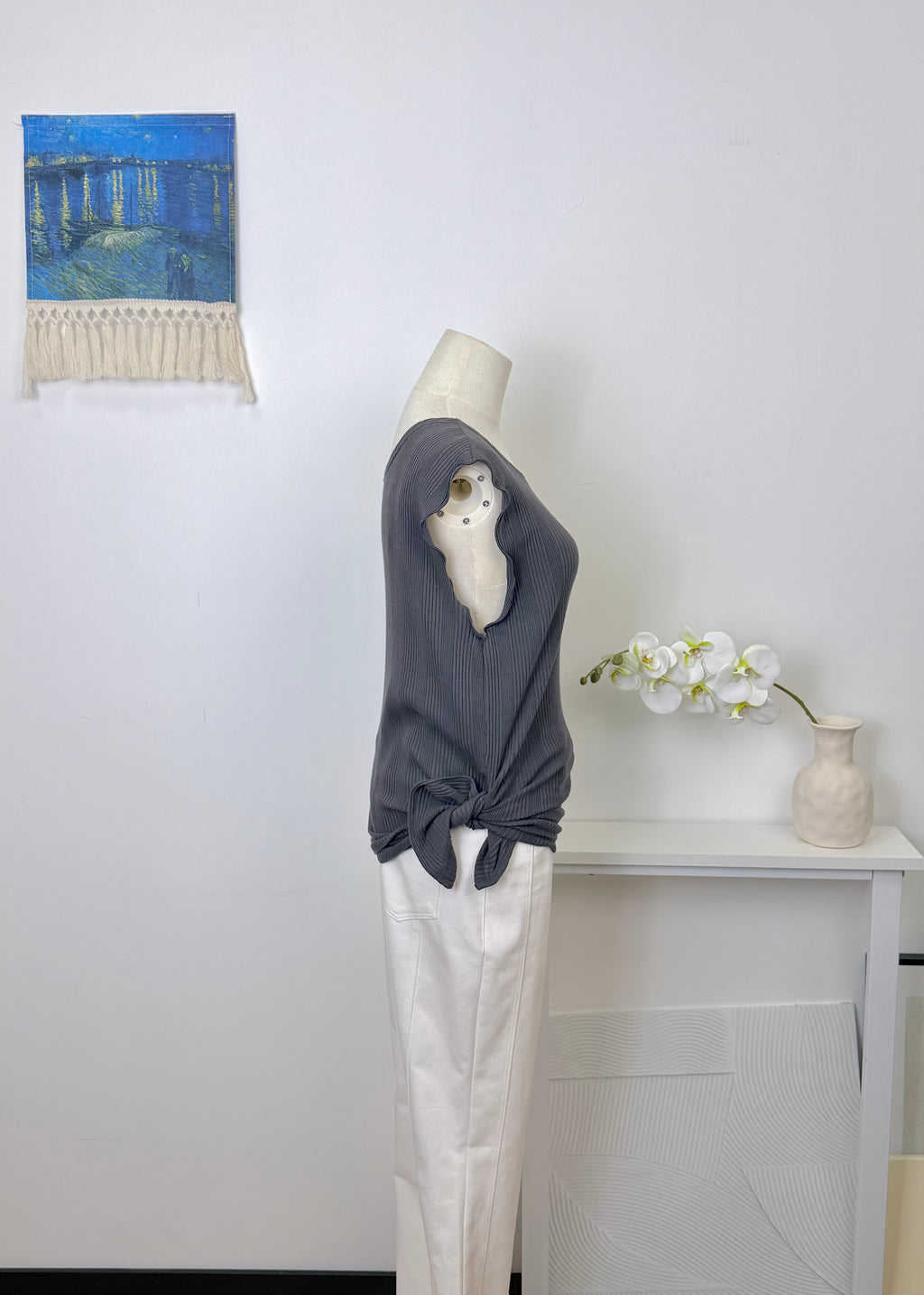 2 Ways Ribbed Long Tank