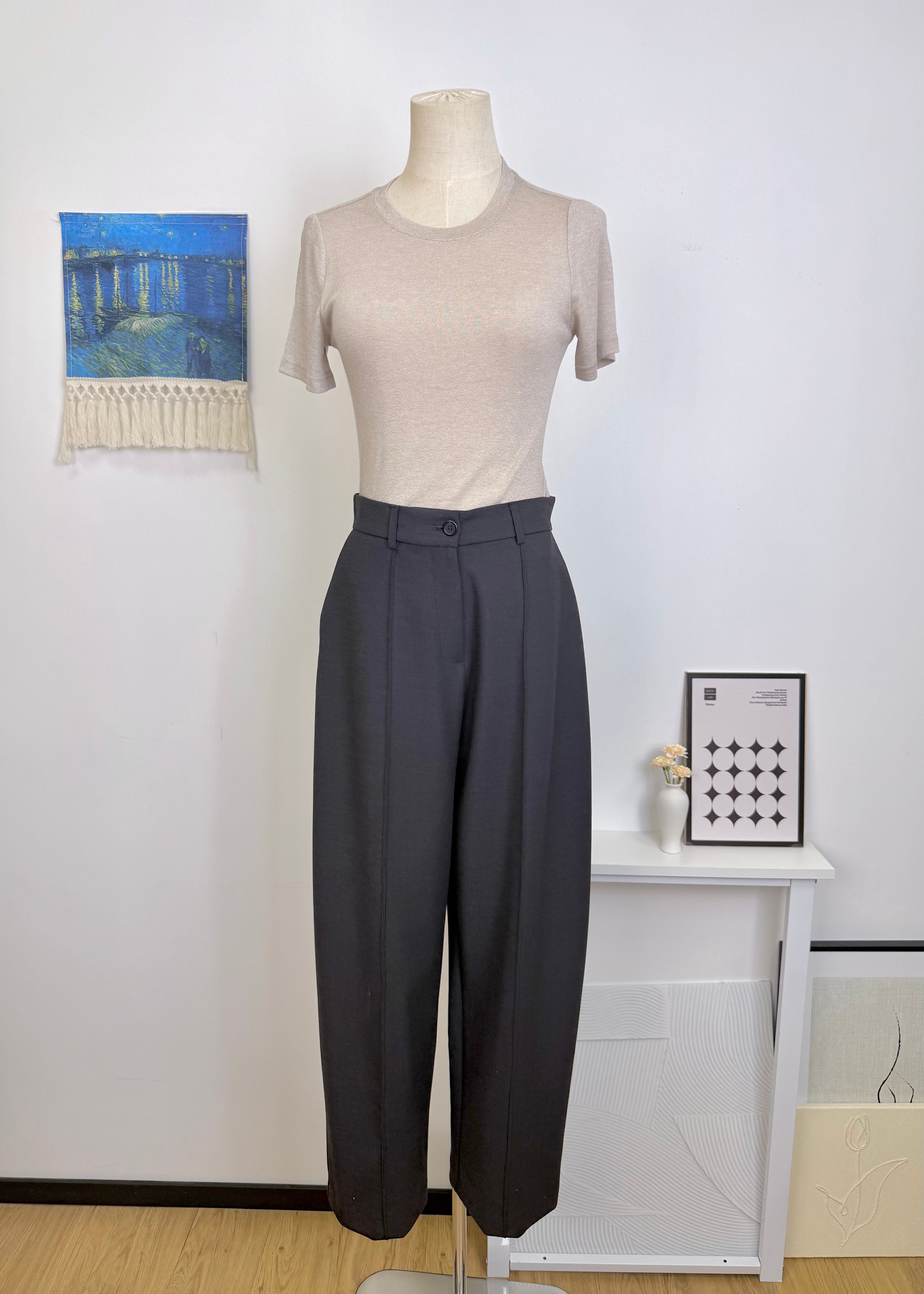 Wide Leg Suit Pants