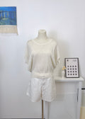 Stitch Batwing Sleeve Knit Vest