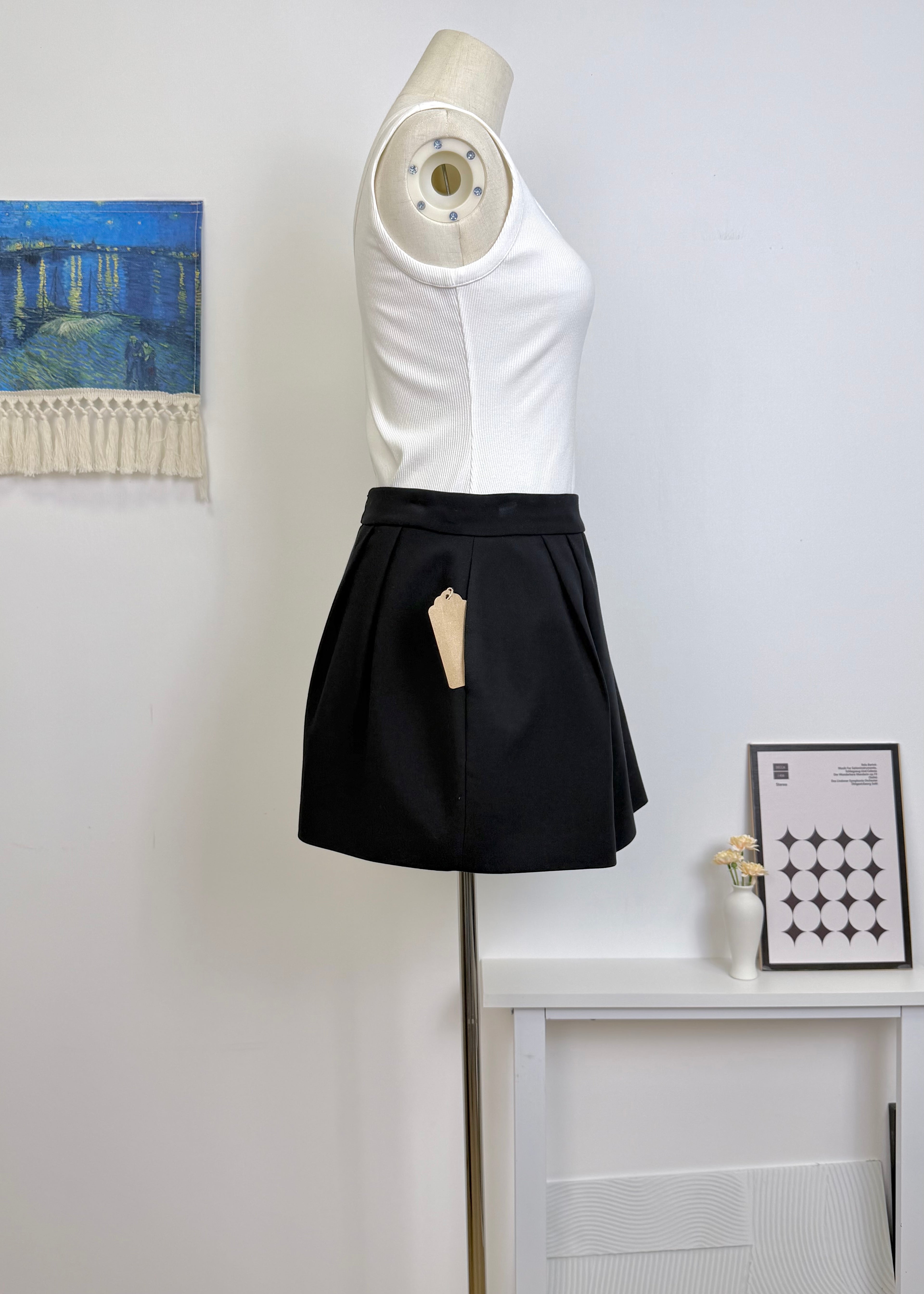 High Waist A-Line Ball Ball Skirt