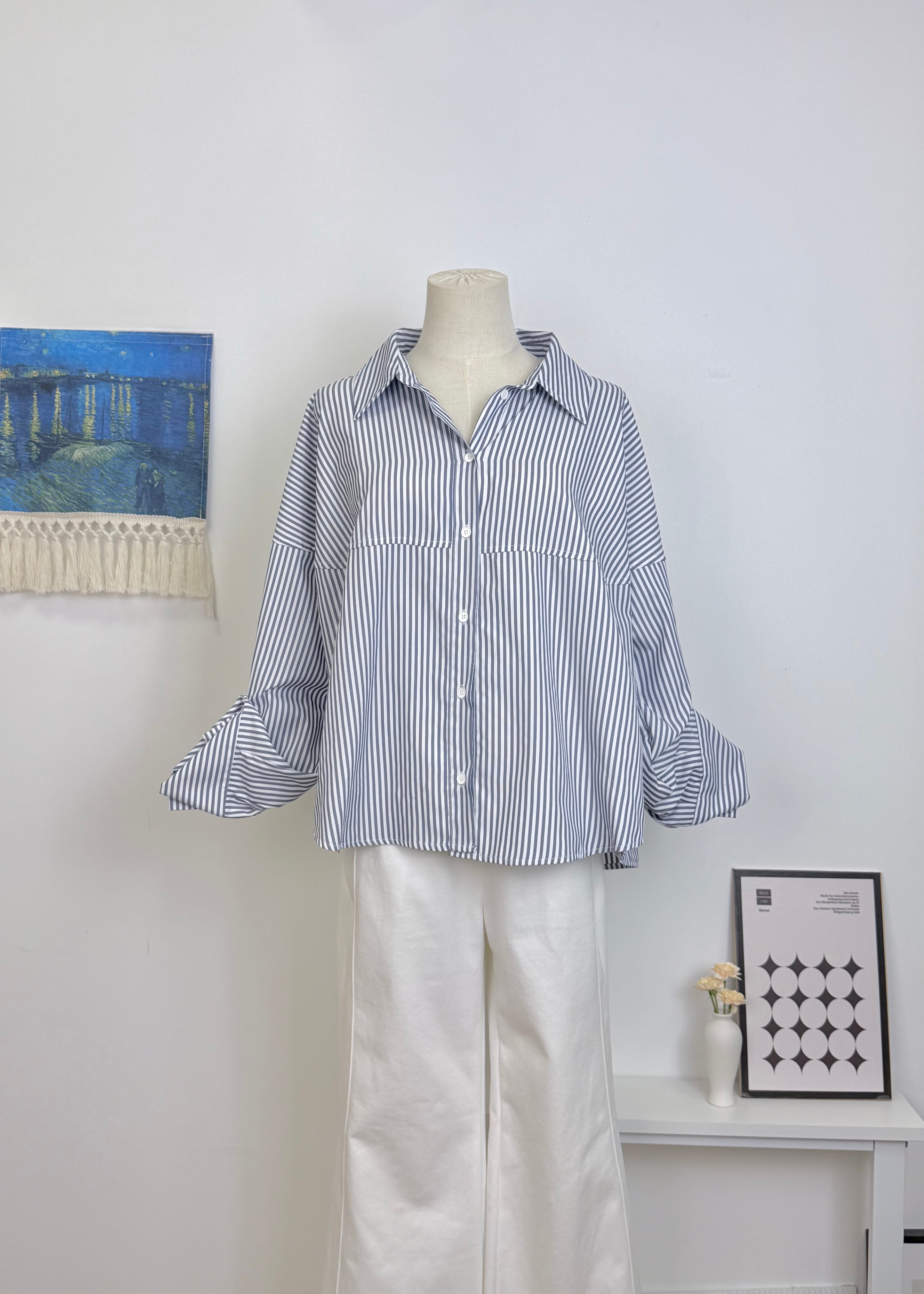 Spliced Drop Shoulder Shirt