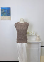 Marled Chunky Knit Vest