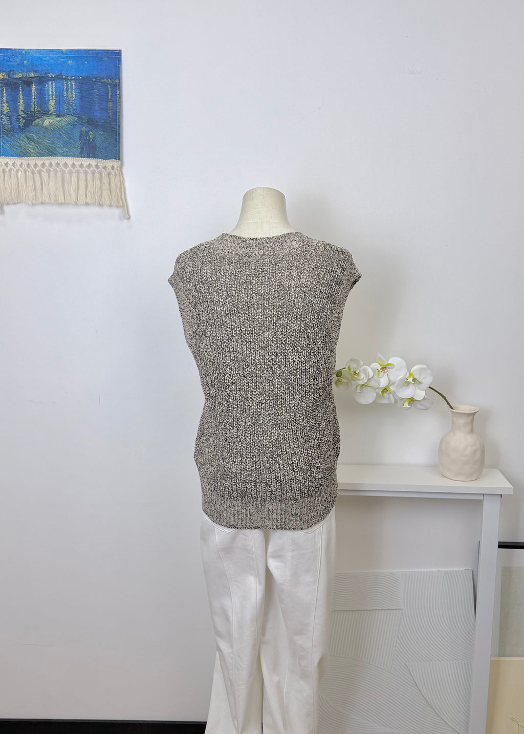 Marled Chunky Knit Vest