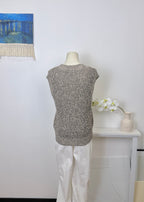 Marled Chunky Knit Vest
