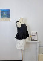 Tie Strap Ruffle Cami Top