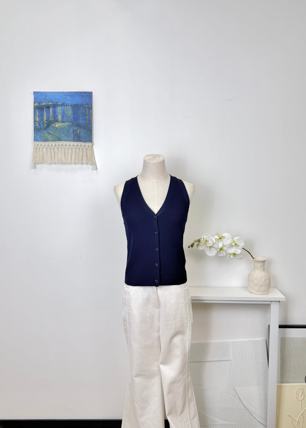 V Neck Knit Vest