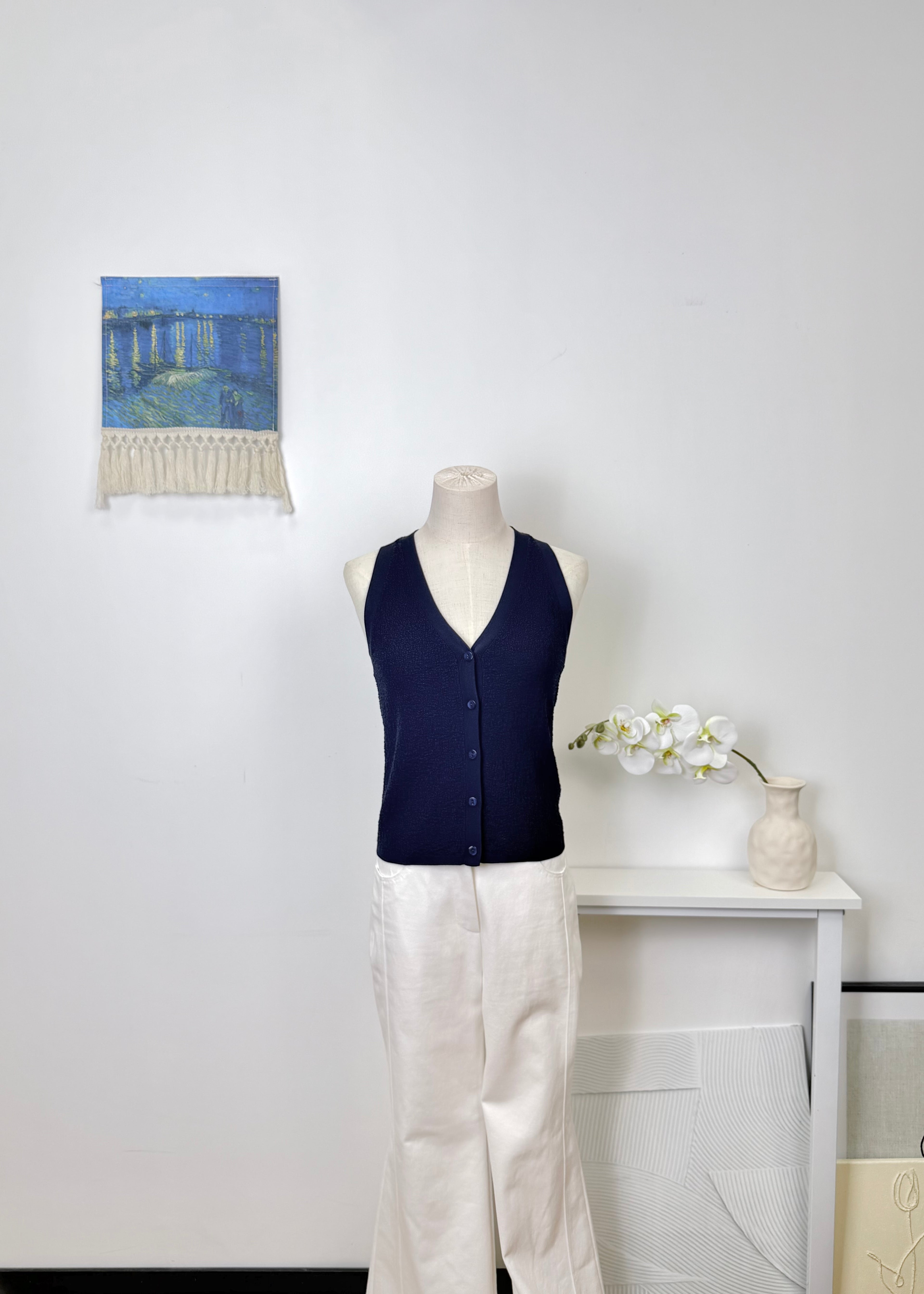 V Neck Knit Vest