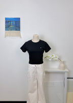 Tie Hem Cropped Tee