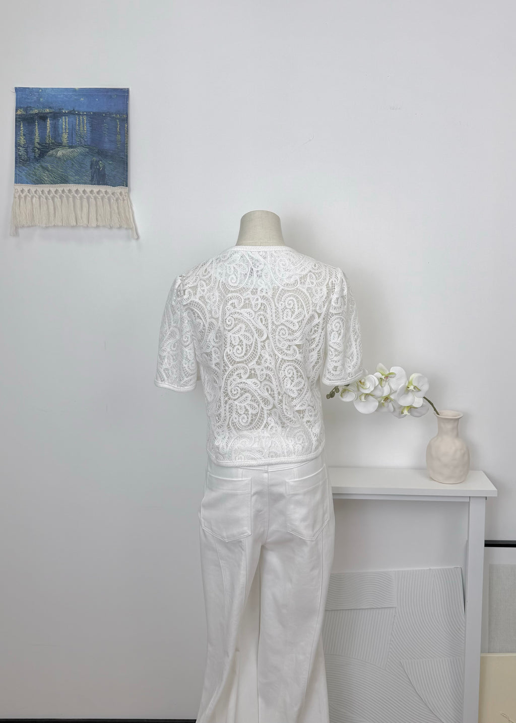 Paisley Lace Cropped Jacket