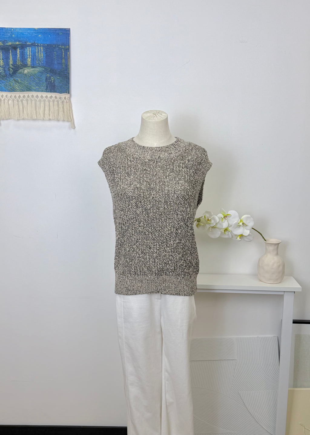 Marled Chunky Knit Vest