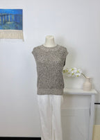 Marled Chunky Knit Vest