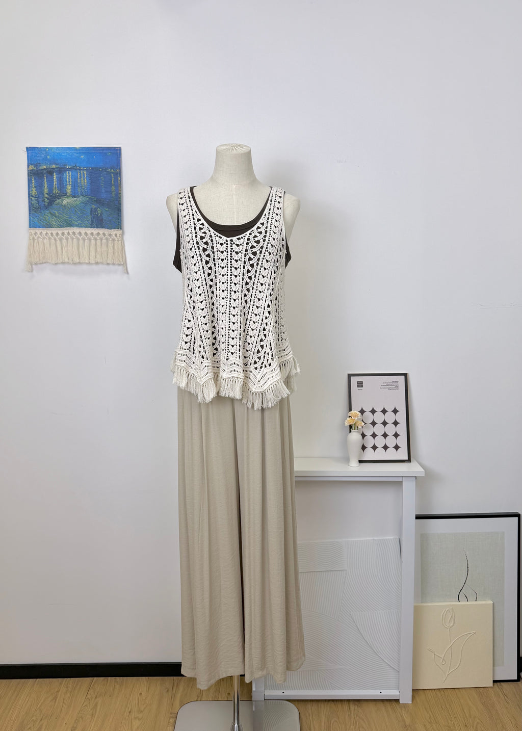 Tassel Hollow Two-Piece Set