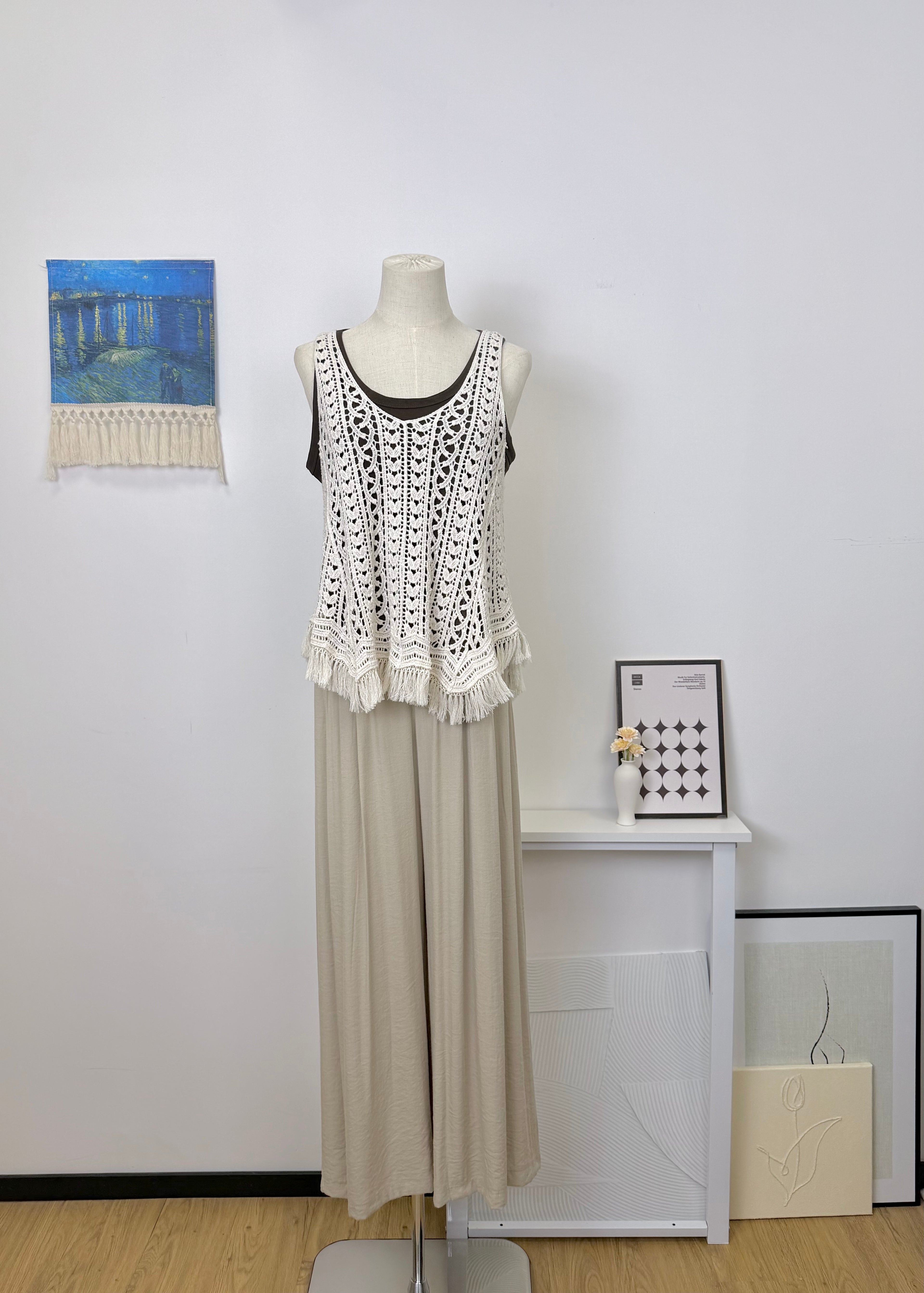 Tassel Hollow Two-Piece Set
