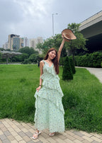 Floral Ruffle Maxi Dress