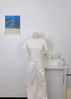 Tie Hem Cropped Tee
