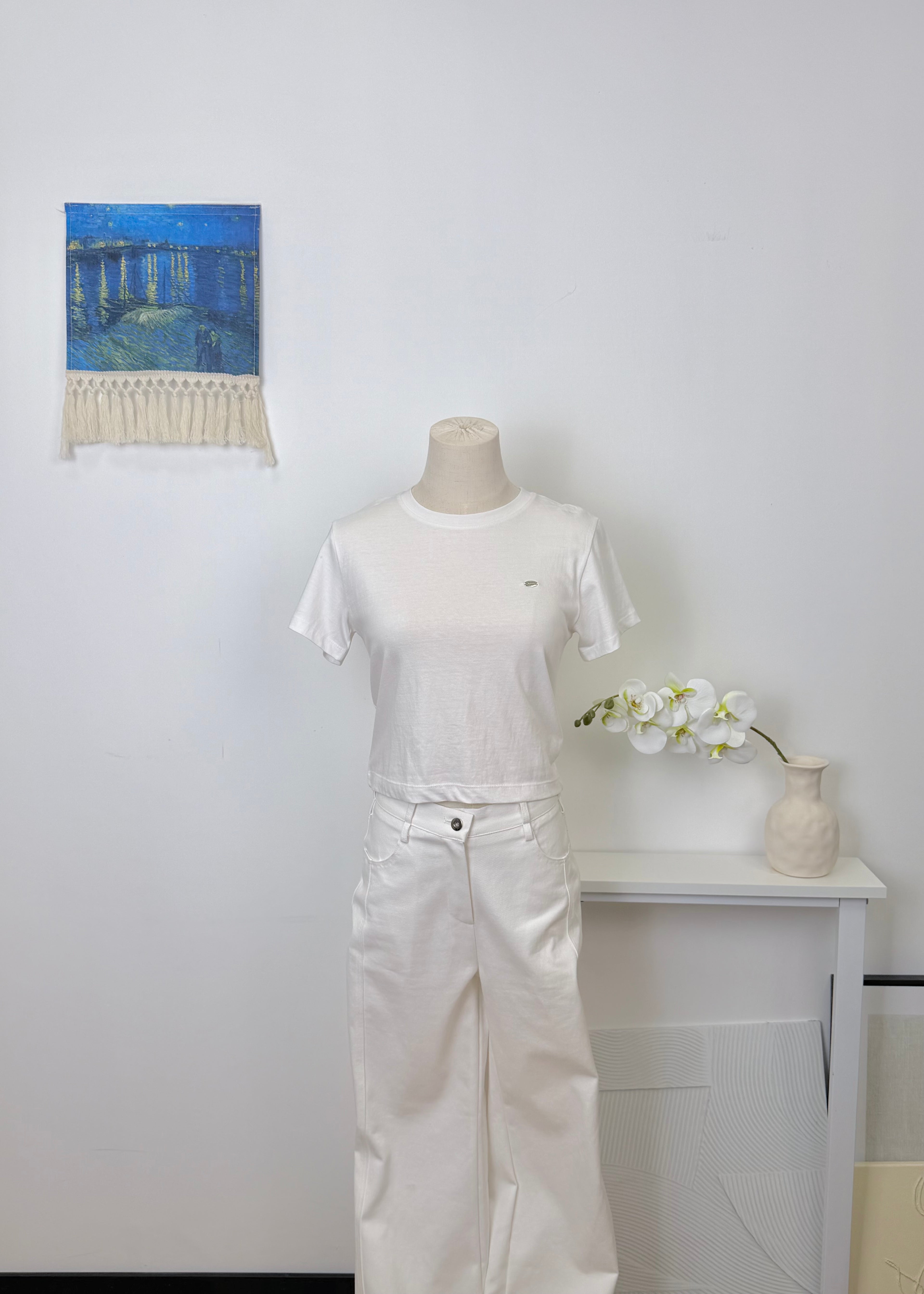 Tie Hem Cropped Tee