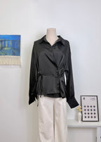 Satin Long Sleeve Shirt
