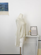 Chunky Hollow Long Sleeve Cover Up