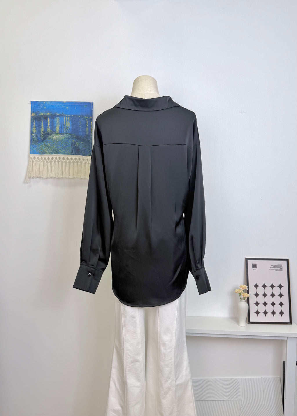 Satin Long Sleeve Shirt