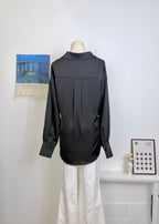 Satin Long Sleeve Shirt