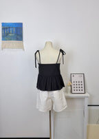 Tie Strap Ruffle Cami Top