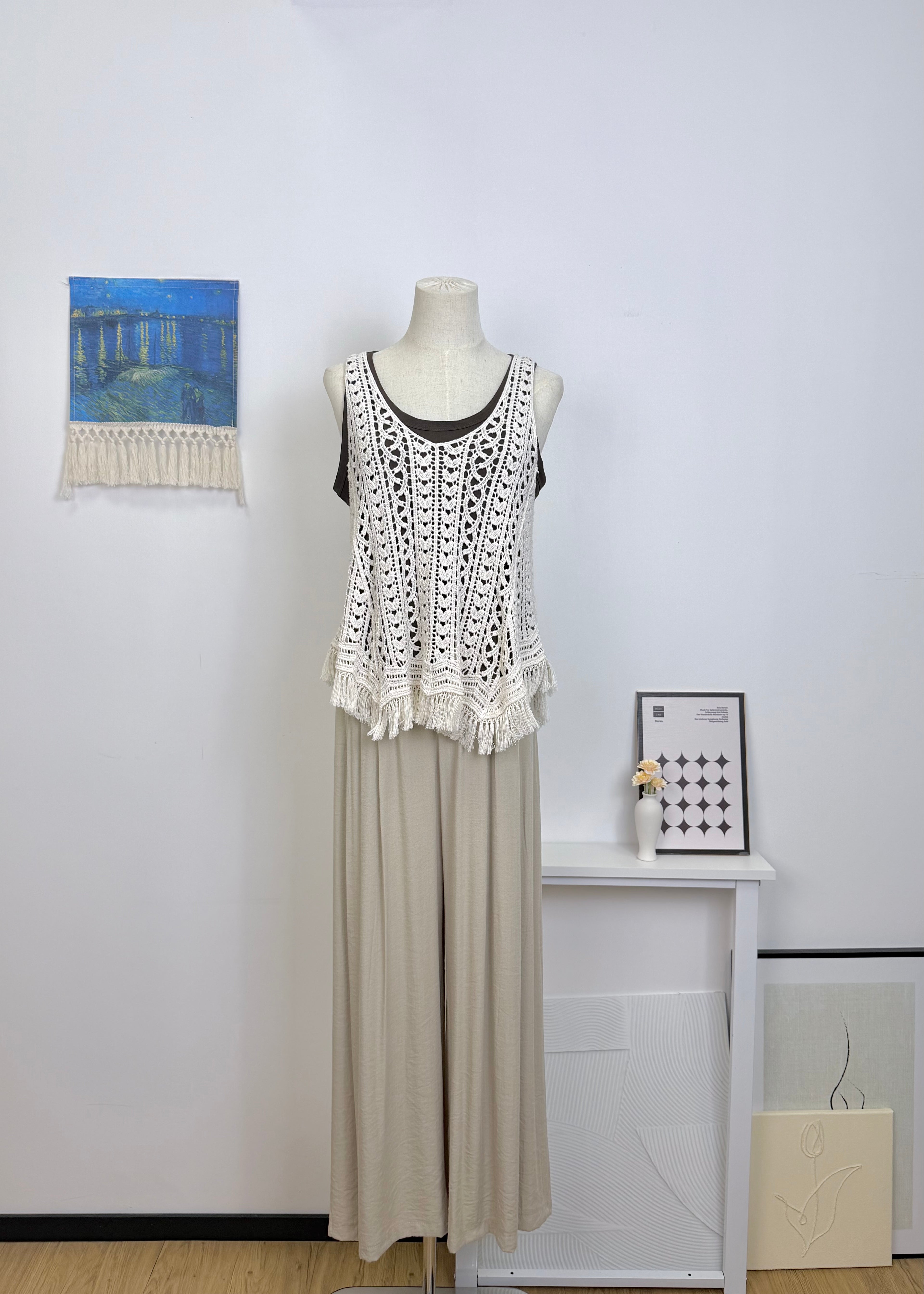 Tassel Hollow Two-Piece Set