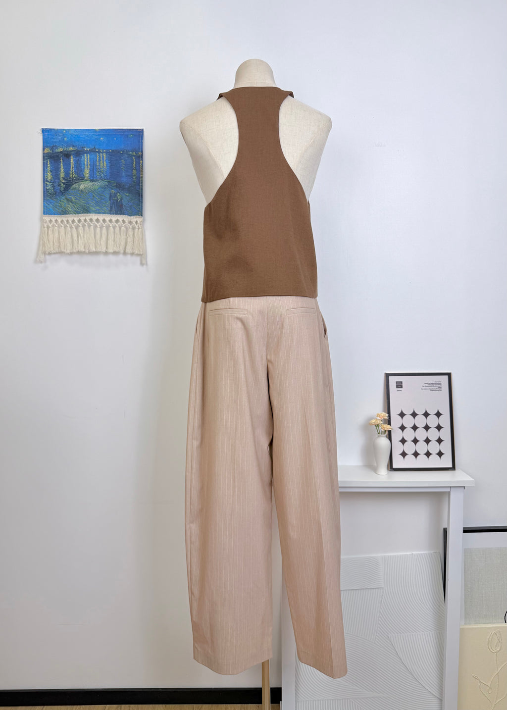 Wide Leg Suit Pants