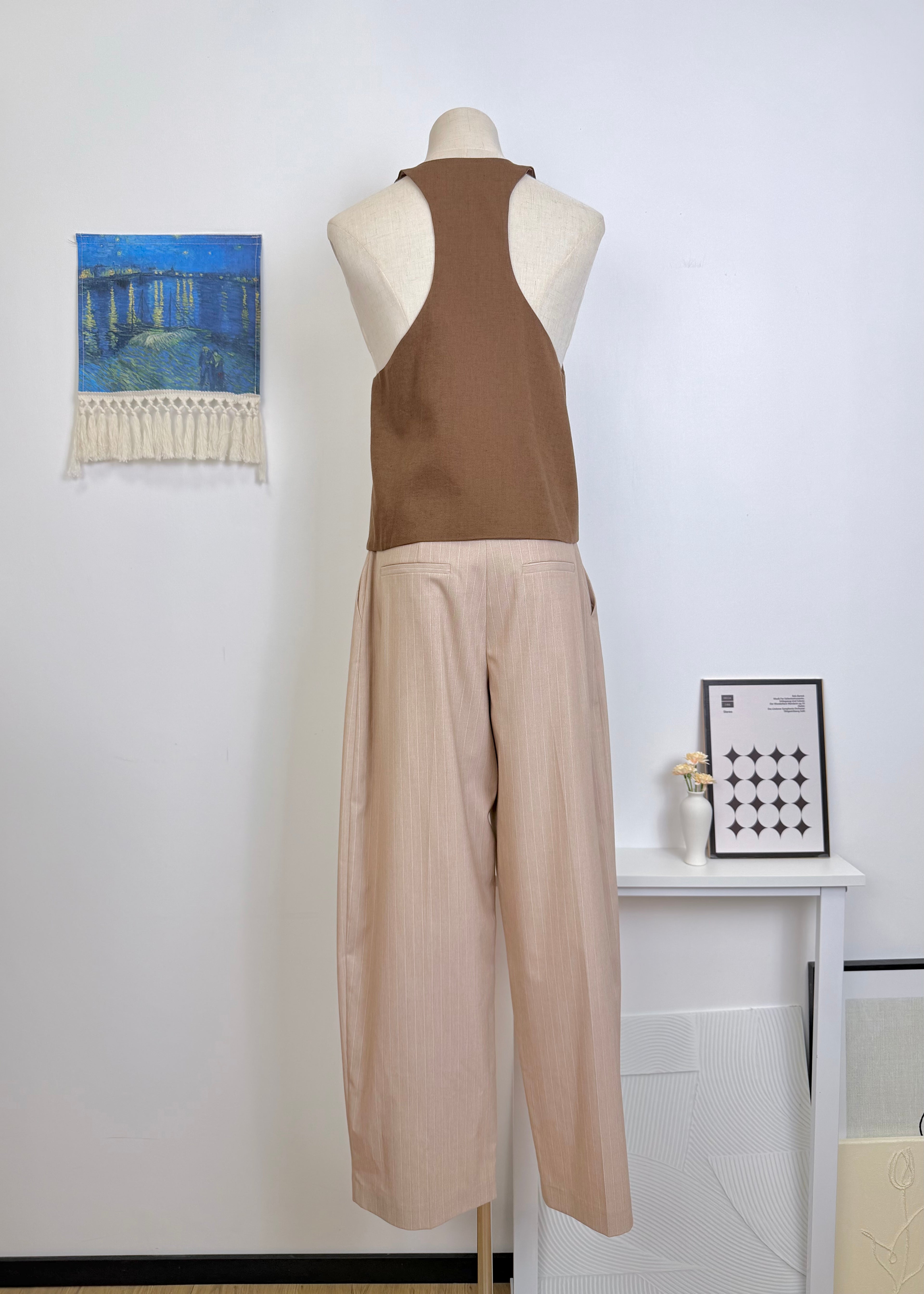 Wide Leg Suit Pants
