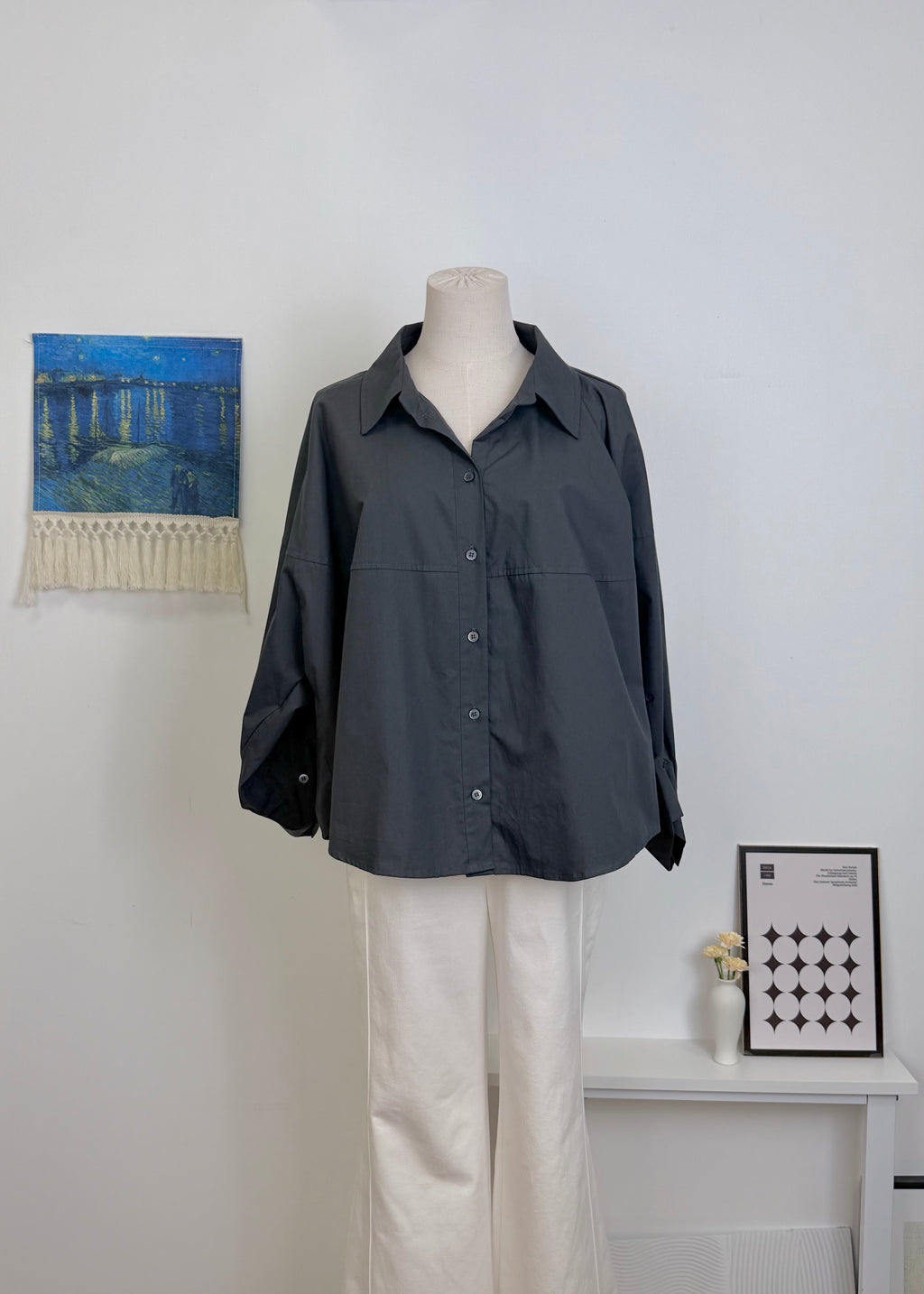 Spliced Drop Shoulder Shirt