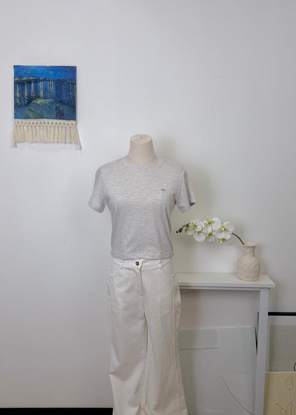 Tie Hem Cropped Tee