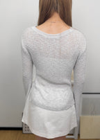 Reversible Back Tie Flare UV Top