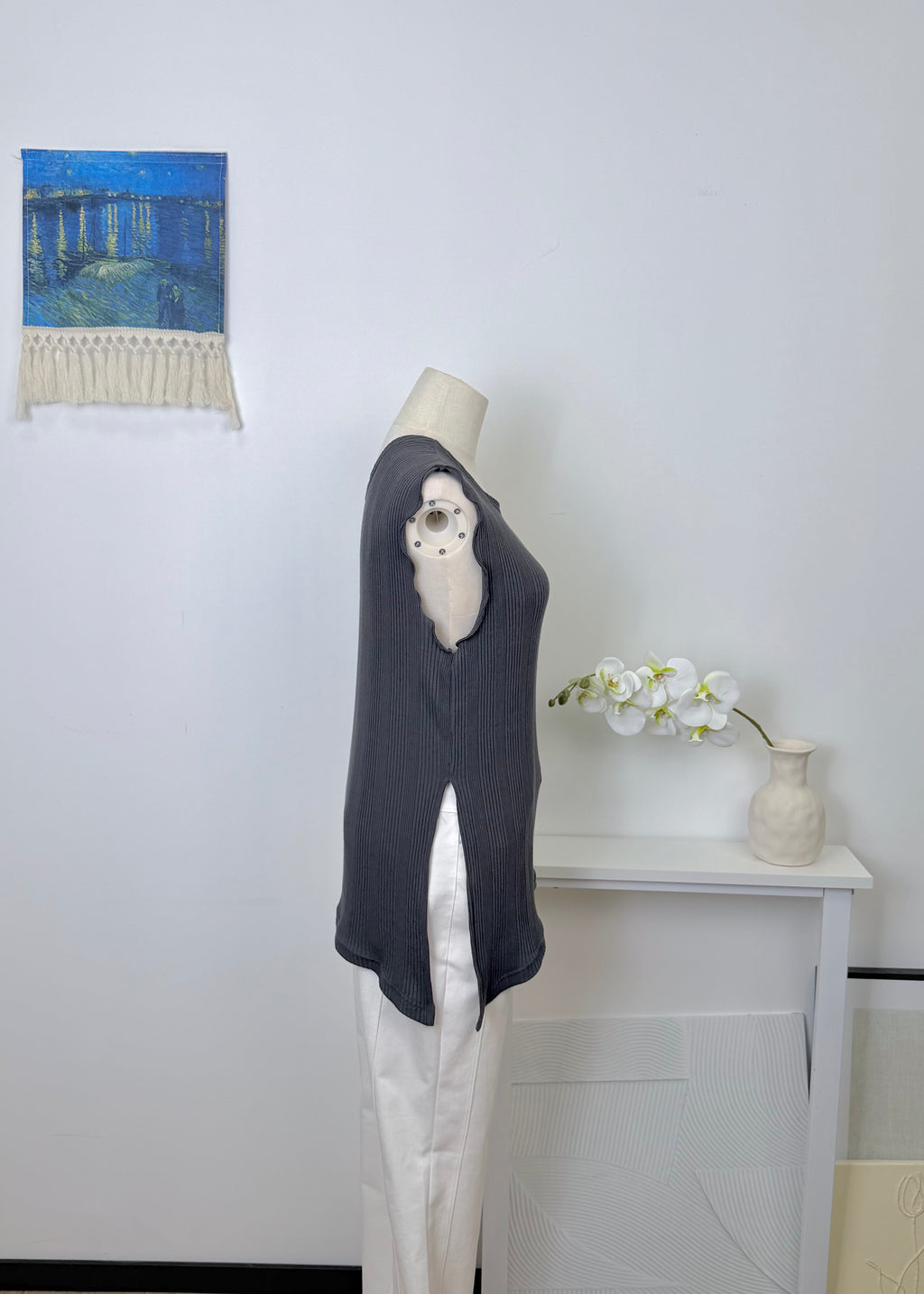 2 Ways Ribbed Long Tank