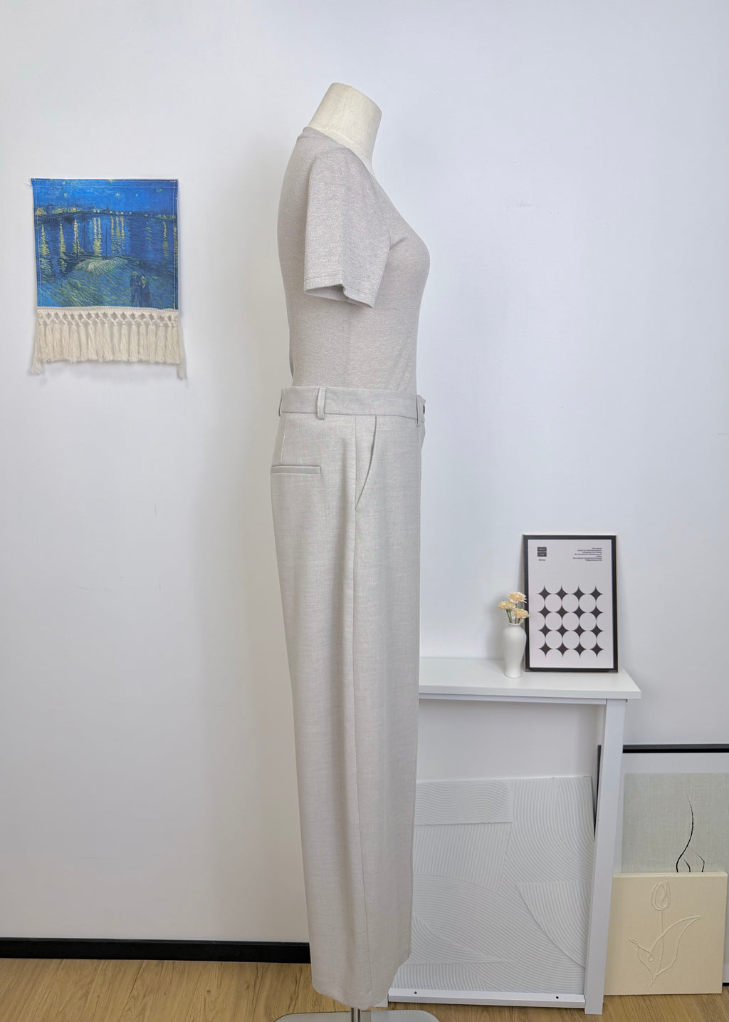 Wide Leg Suit Pants