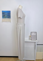 Wide Leg Suit Pants