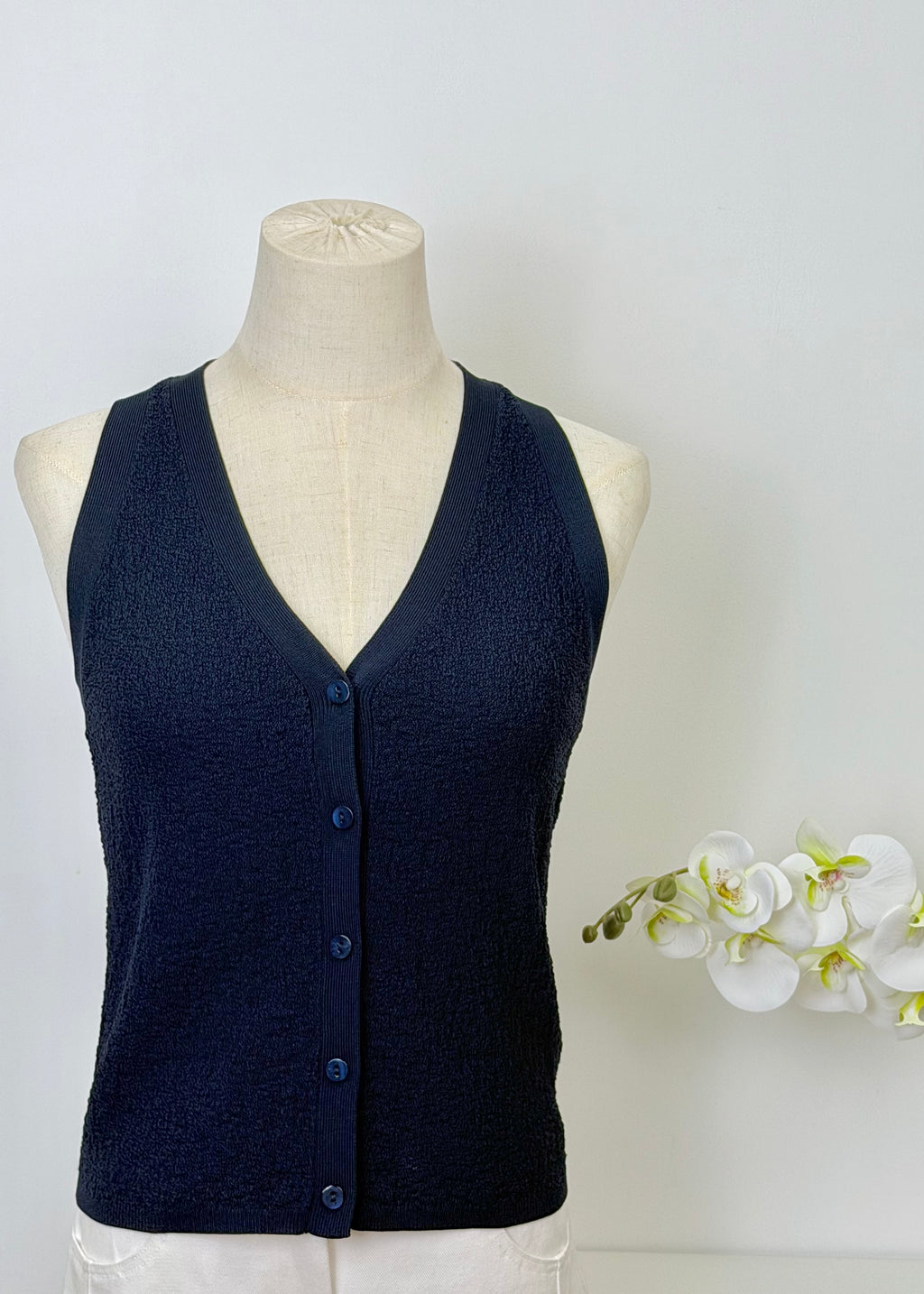 V Neck Knit Vest