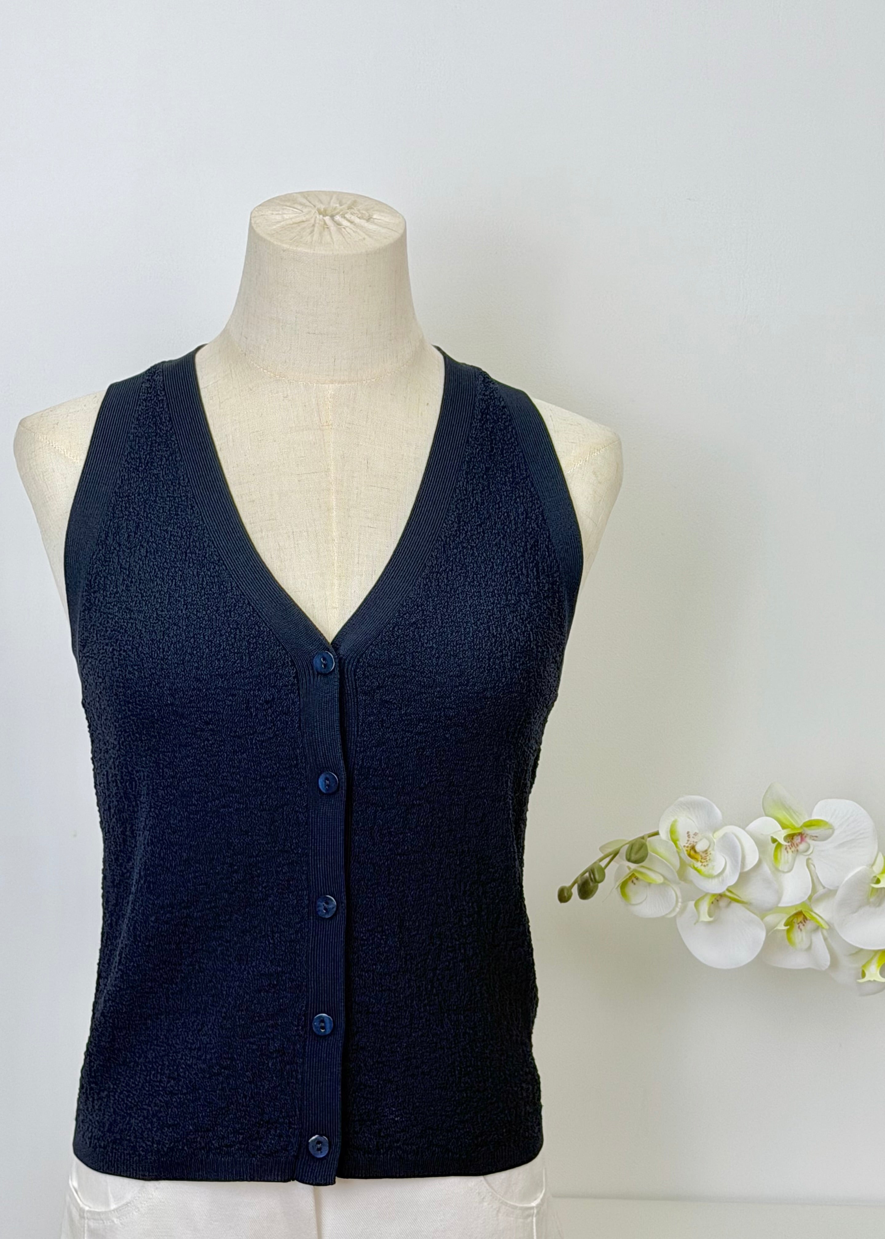 V Neck Knit Vest