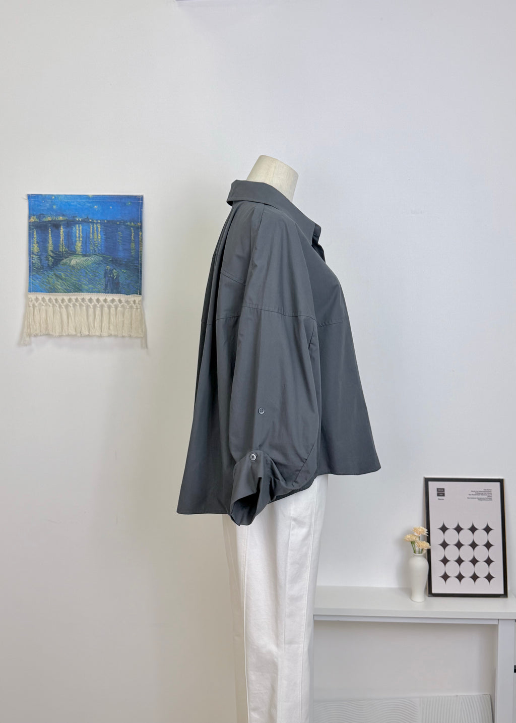 Spliced Drop Shoulder Shirt